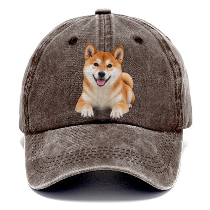 Shiba Inu Lying Down Top Breeds Classic Cap – Brown