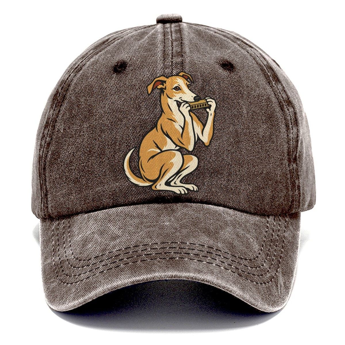 Whippet Blues Harp Sundown Familiars Classic Cap – Brown