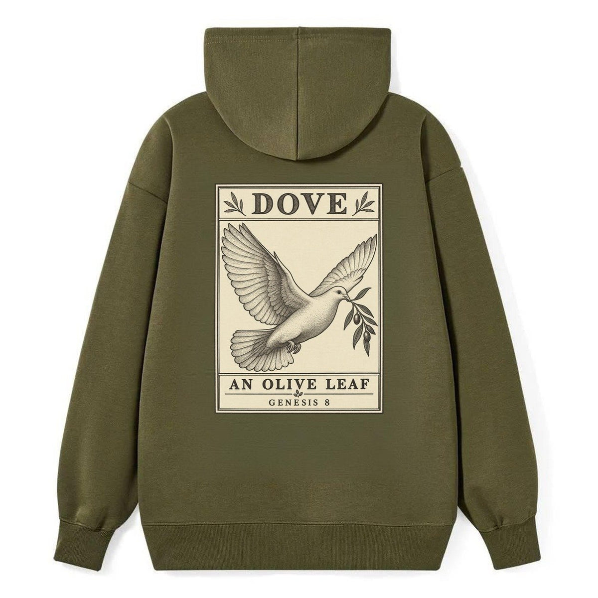 Dove Specimen Plate Creature Canticle Classic Pullover Hoodie – Armygreen