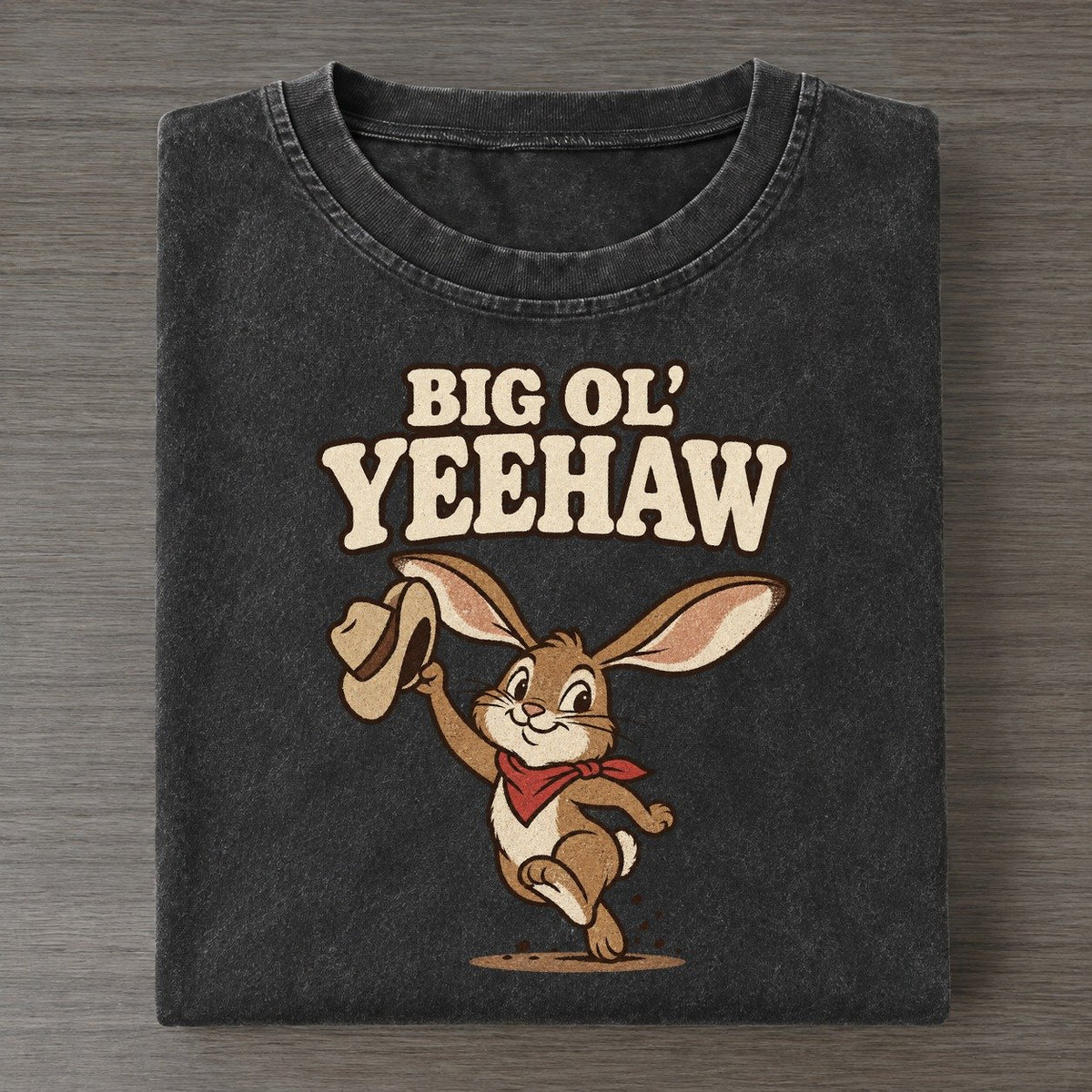 Big Ol Yeehaw Well I Declare Vintage T-shirt – Black
