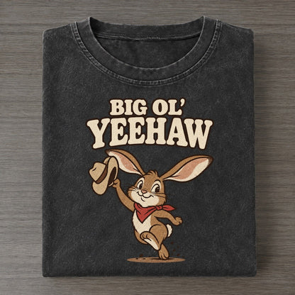 Big Ol Yeehaw Well I Declare Vintage T-shirt – Black