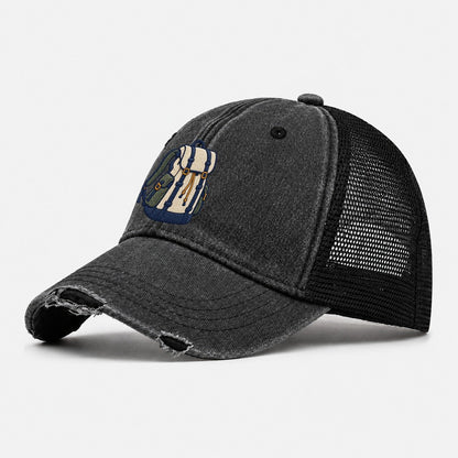 Hiking Backpack Tiny Solo Marks Washed Trucker Hat – Black