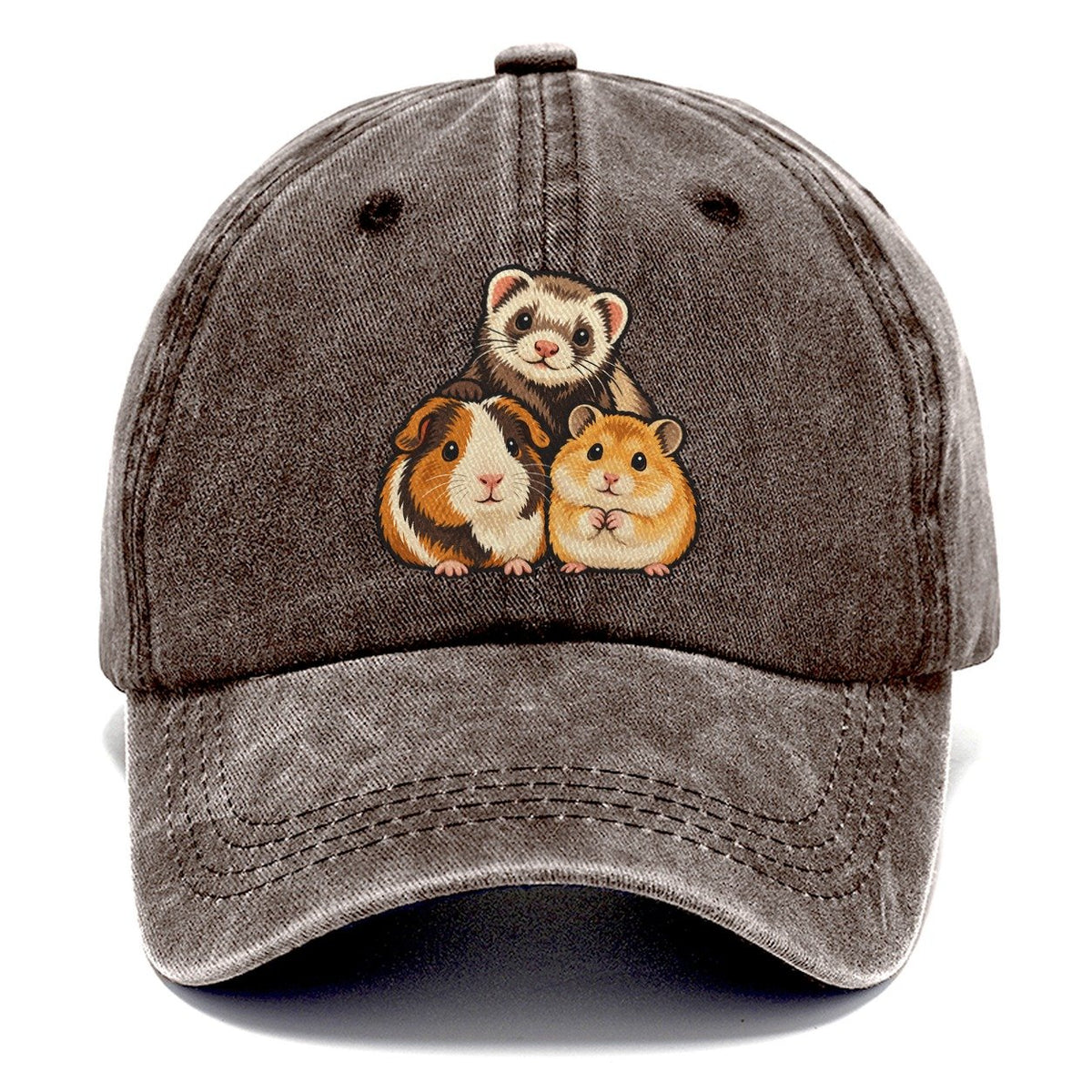 Small Pet Gathering Small Pet Logos Classic Cap – Brown