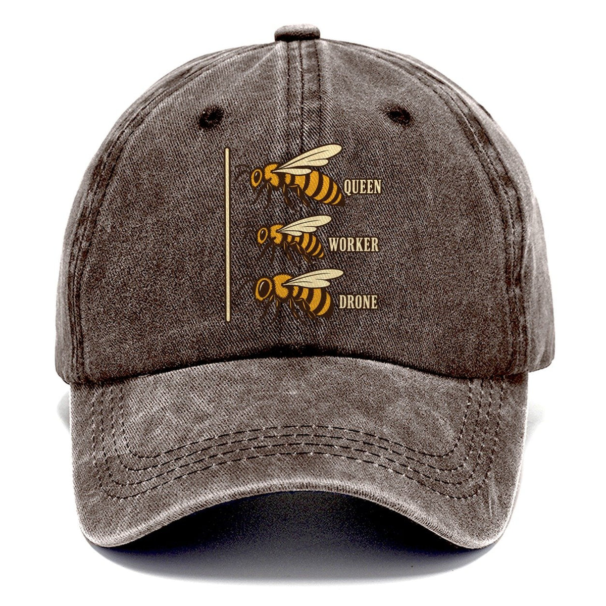 Three Castes Plate Beekeeping Classic Cap – Brown