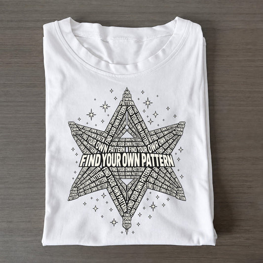 Six Point Night Sky Phrase Silhouette Classic T-shirt – White