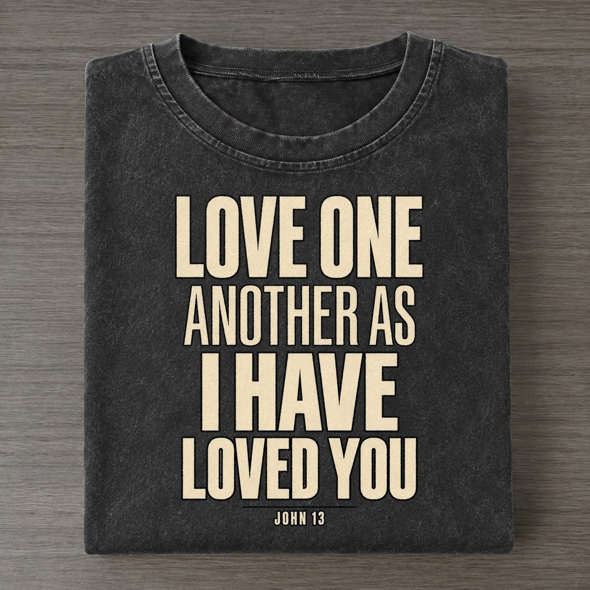 Love One Another As Plain Gospel Vintage T-shirt – Black
