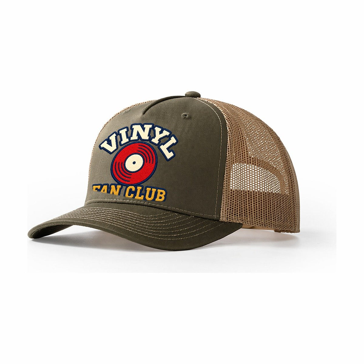 Vinyl Fan Club Trucker Hat – Olive Khaki