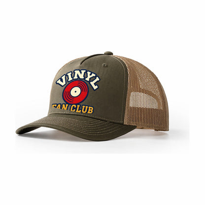 Vinyl Fan Club Trucker Hat – Olive Khaki