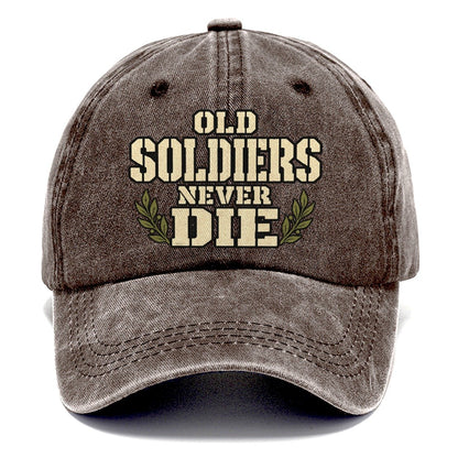 Old Soldiers Never Die Barracks Wit Classic Cap – Brown