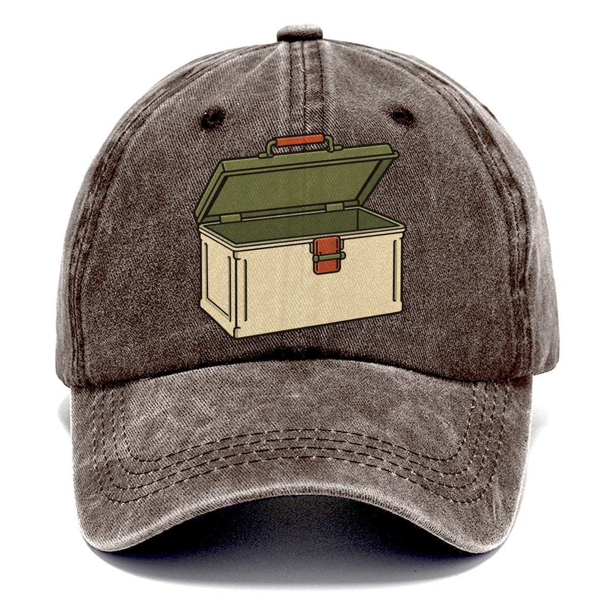 Ammo Box Three Quarter Geocaching Classic Cap – Brown