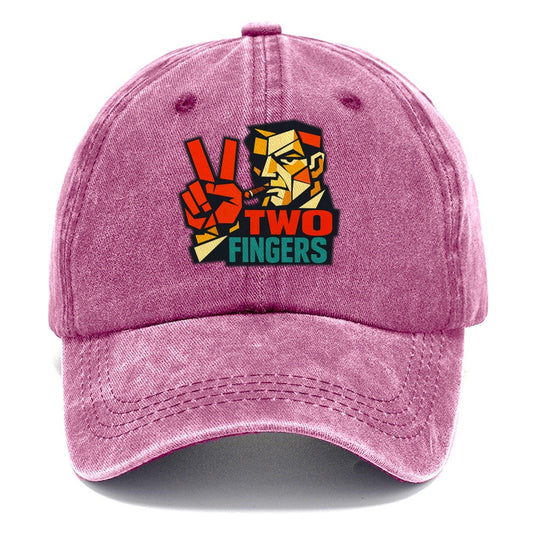 Close Portrait Man Indicating Pour Two Classic Cap – Dusty Rose