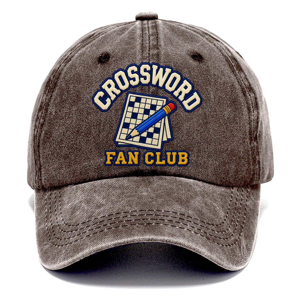Crossword Fan Club Classic Cap – Brown