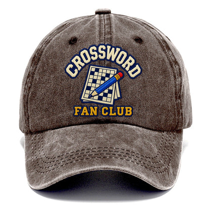 Crossword Fan Club Classic Cap – Brown
