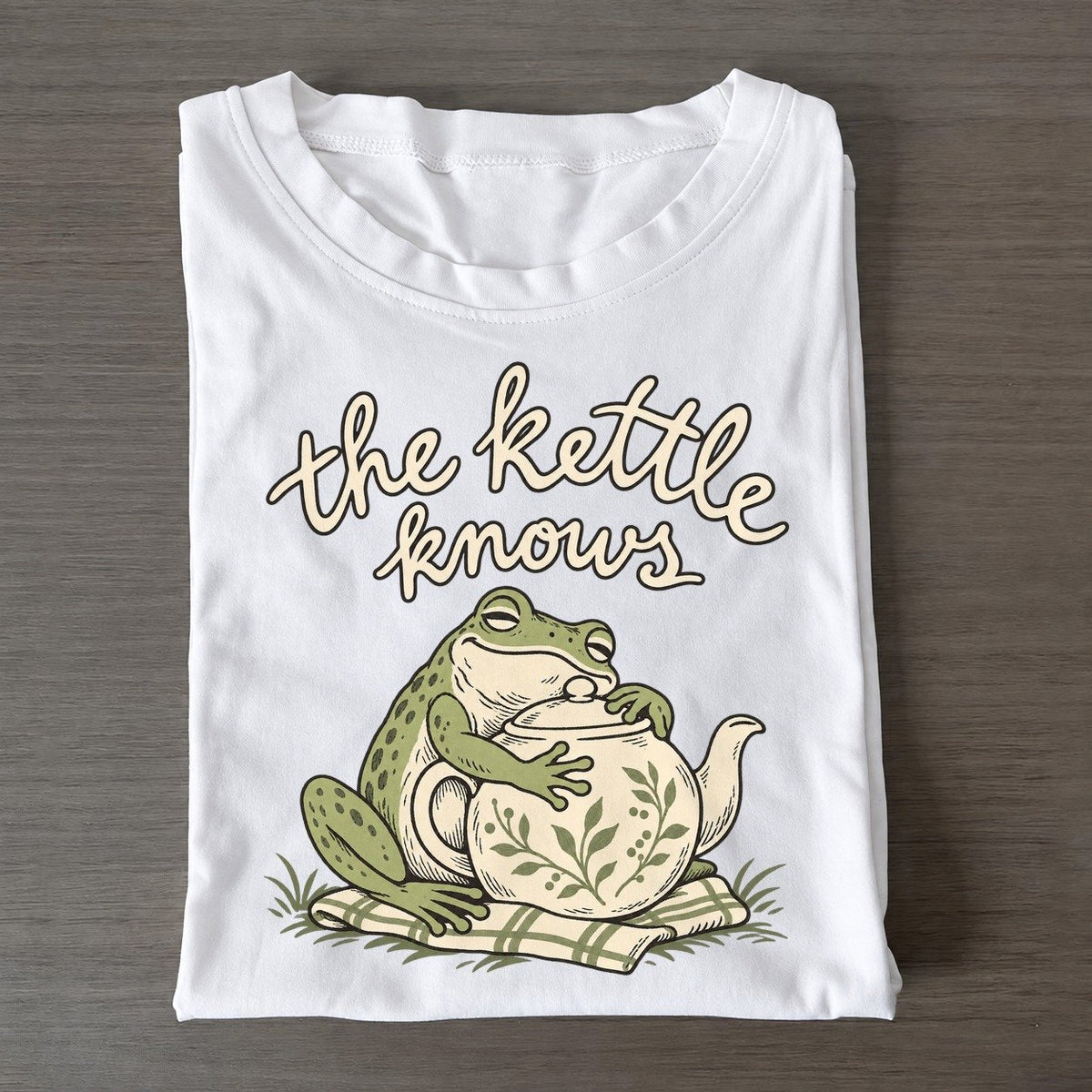Teapot Keeper Pond Folk Classic T-shirt – White