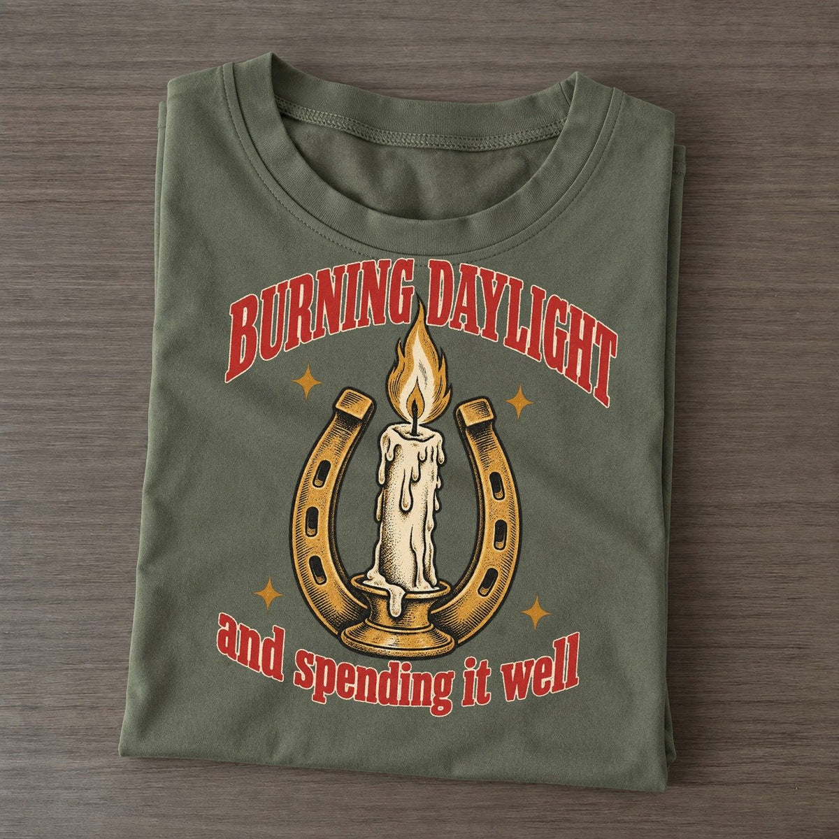 And Spending It Well Unhinged Affirmations Classic T-shirt – Army Green