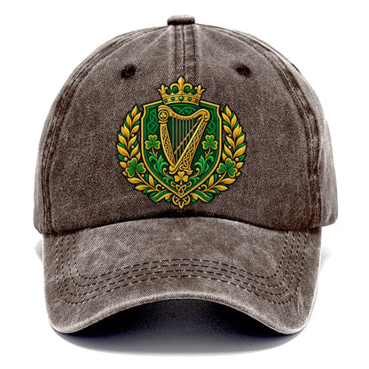 Ireland Heraldic Crest Country Logos Classic Cap – Brown