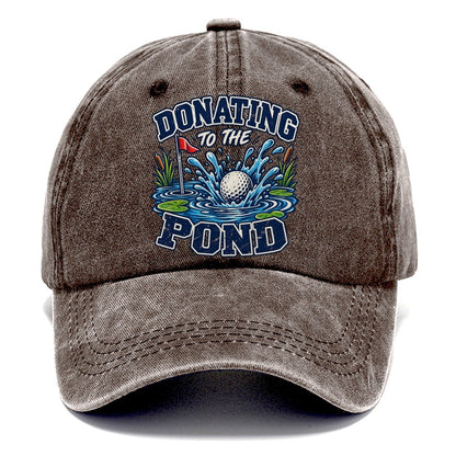 Donating To The Pond Golf Life Classic Cap – Brown