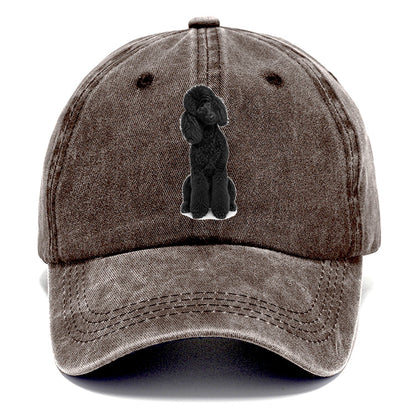 Black Poodle Classic Cap – Brown