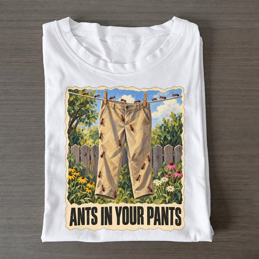 Ant Ants In Your Pants Animal Puns Vol. 2 Classic T-shirt – White
