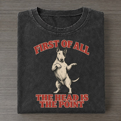 Bull Terrier Dog Declarations Vintage T-shirt – Black