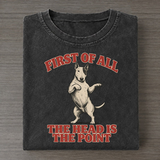 Bull Terrier Dog Declarations Vintage T-shirt – Black