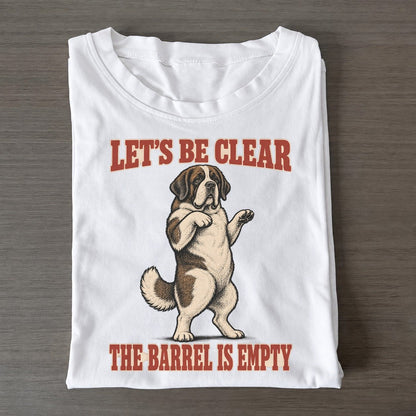 Saint Bernard Dog Declarations Classic T-shirt – White