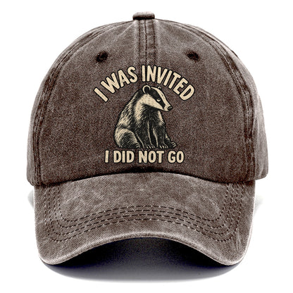 Badger Did Not Go No Worm Club Classic Cap – Brown