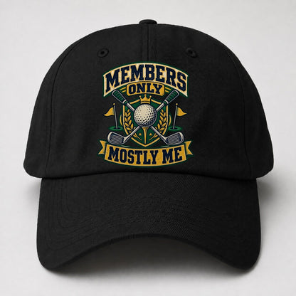 Members Only Mostly Me Golf Life Baseball Cap – Black