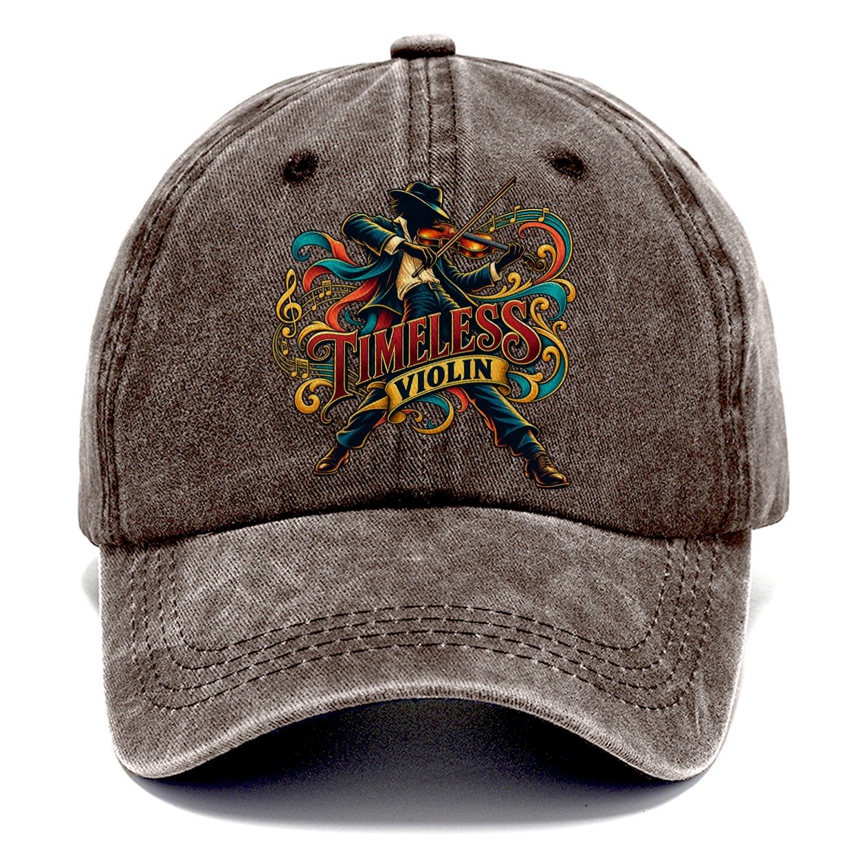 Timeless Violin Music Instruments Classic Cap – Brown