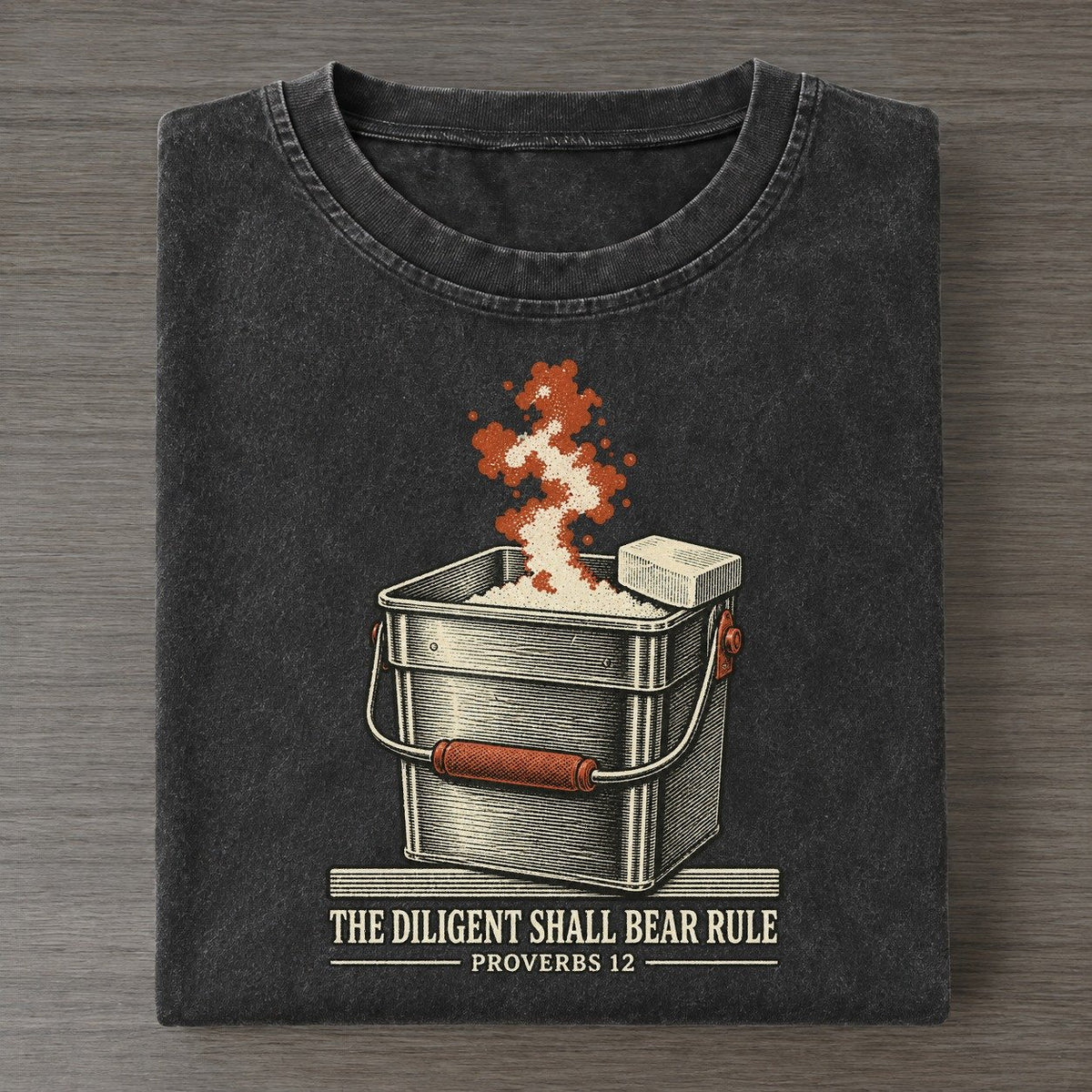 The Diligent Shall Bear Rule The Rep Counter Vintage T-shirt – Black