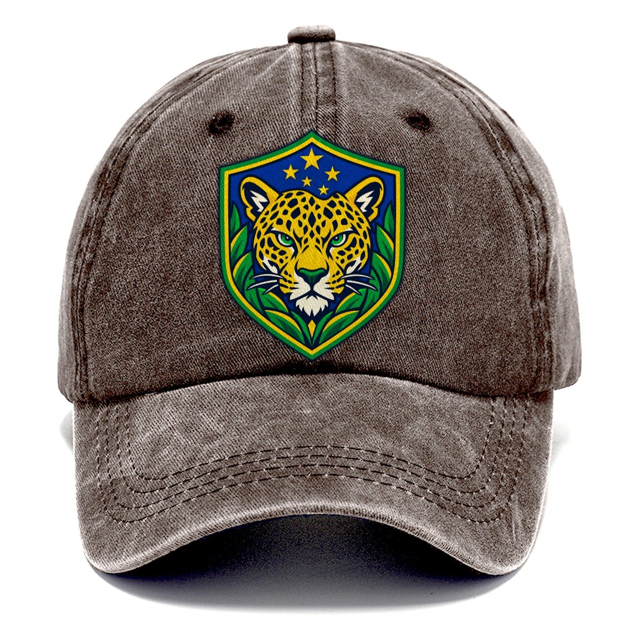 Brazil Minimal Emblem Country Logos Classic Cap – Brown