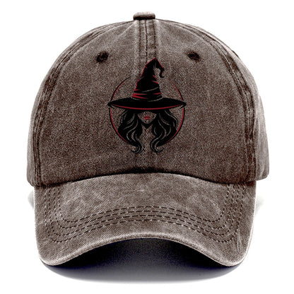 Witch Silhouette Classic Cap – Brown