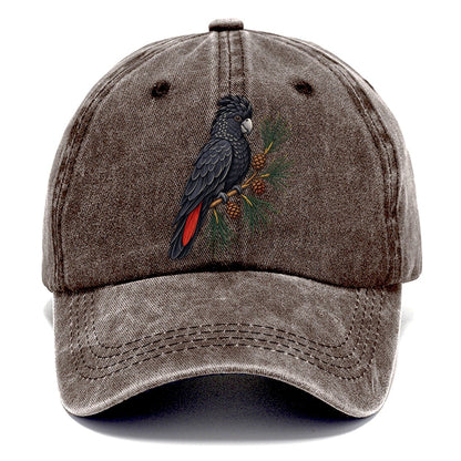Glossy Black Cockatoo And She Oak Cones Australia Cultural Icons Classic Cap – Brown