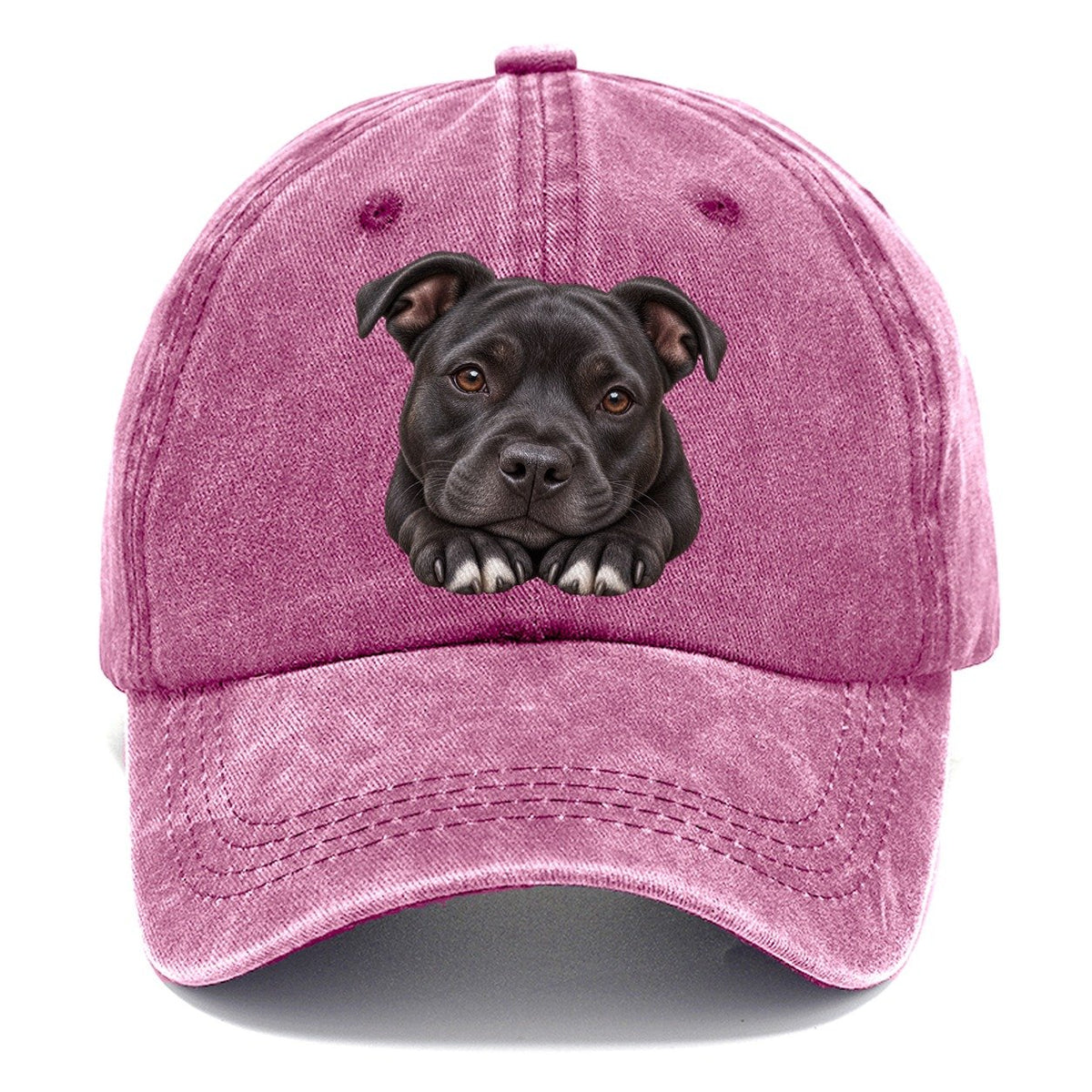 Staffy Paws Beneath Chin Pastimes Companions Classic Cap – Dusty Rose