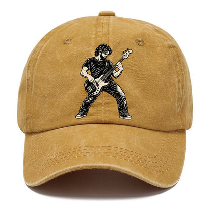 Bass Guitar Sliding Run Global Music Ink Figures Classic Cap – Golden Harvest