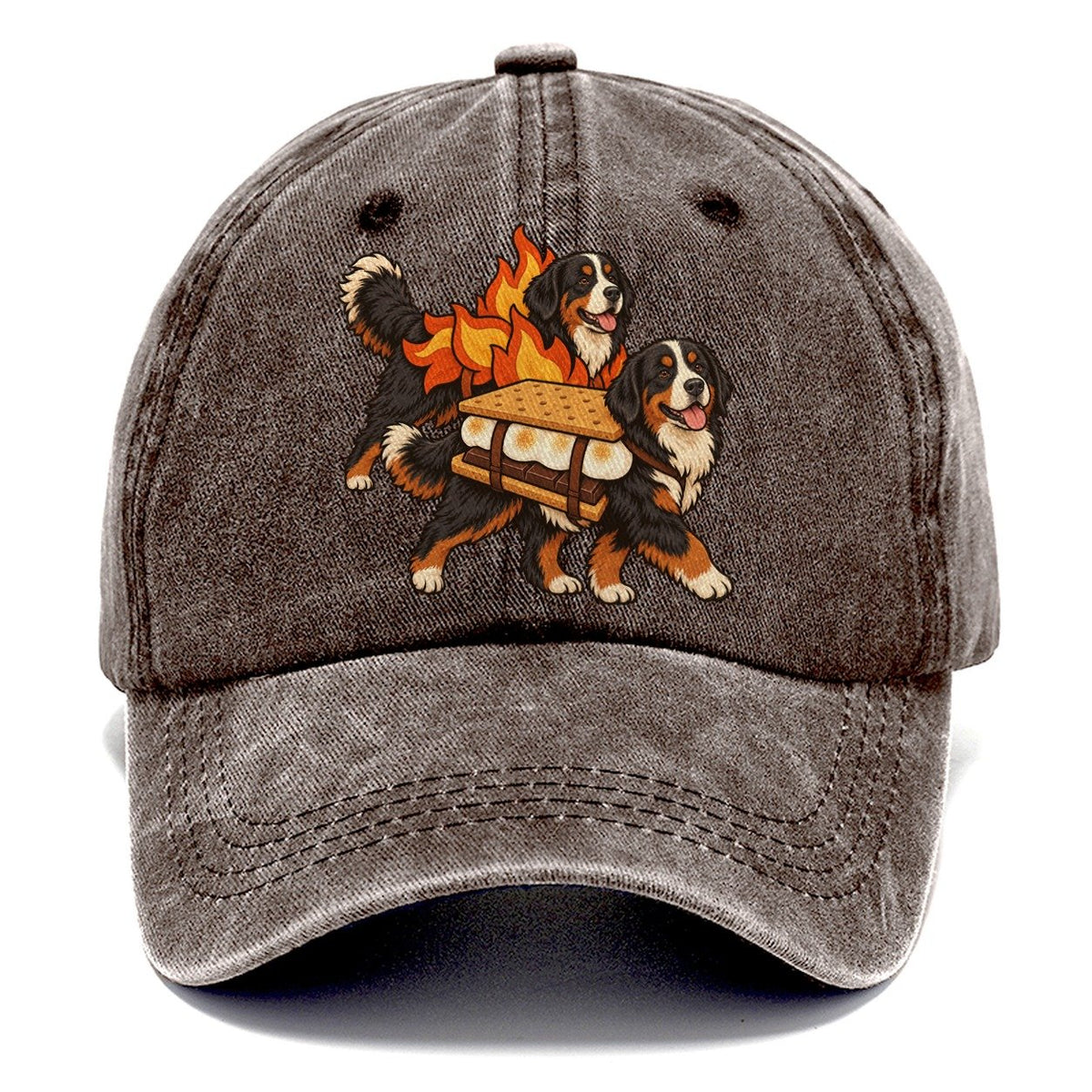 2 Bernese Mountain Dogs In Halloween Costumes Hdp 50 Parade Lineup Halloween Dog Parade Classic Cap – Brown