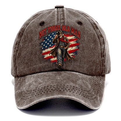 Not Today Old Man Old Man Strong Classic Cap – Brown