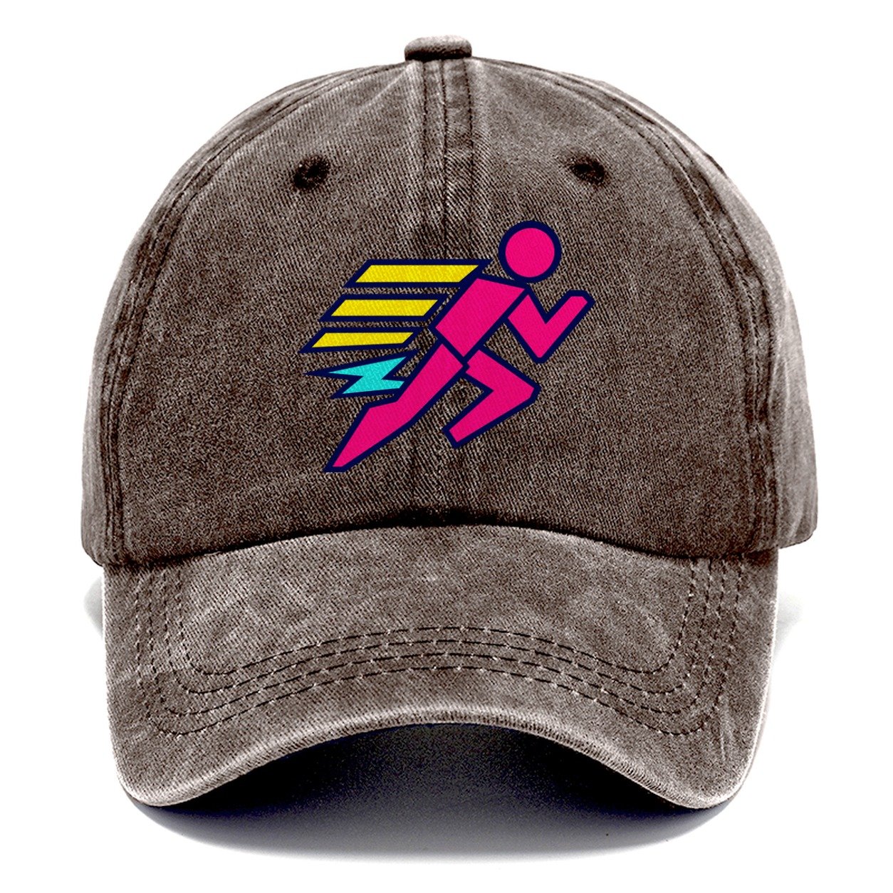 Slab Runner Splash 90S Running Clubs Classic Cap – Brown