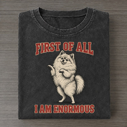 Pomeranian Dog Declarations Vintage T-shirt – Black