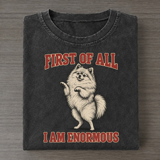 Pomeranian Dog Declarations Vintage T-shirt – Black