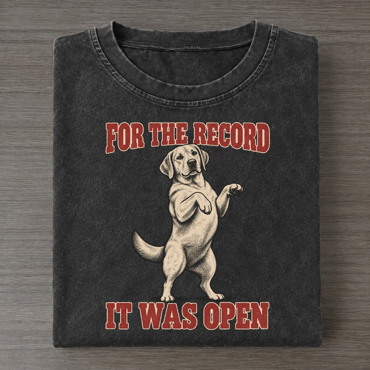 Labrador Retriever Dog Declarations Vintage T-shirt – Black