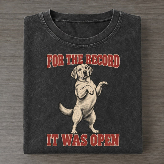 Labrador Retriever Dog Declarations Vintage T-shirt – Black