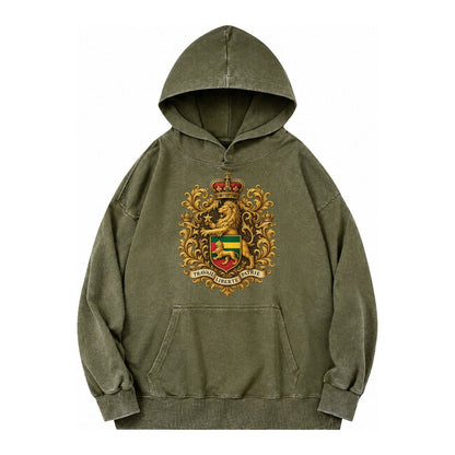 West Highland White Terrier Alert Stan Vintage Washed Hoodie – Army Green