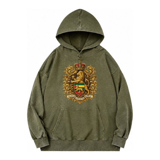 West Highland White Terrier Alert Stan Vintage Washed Hoodie – Army Green