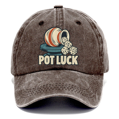 Pot Luck Familiar Punchlines Classic Cap – Brown