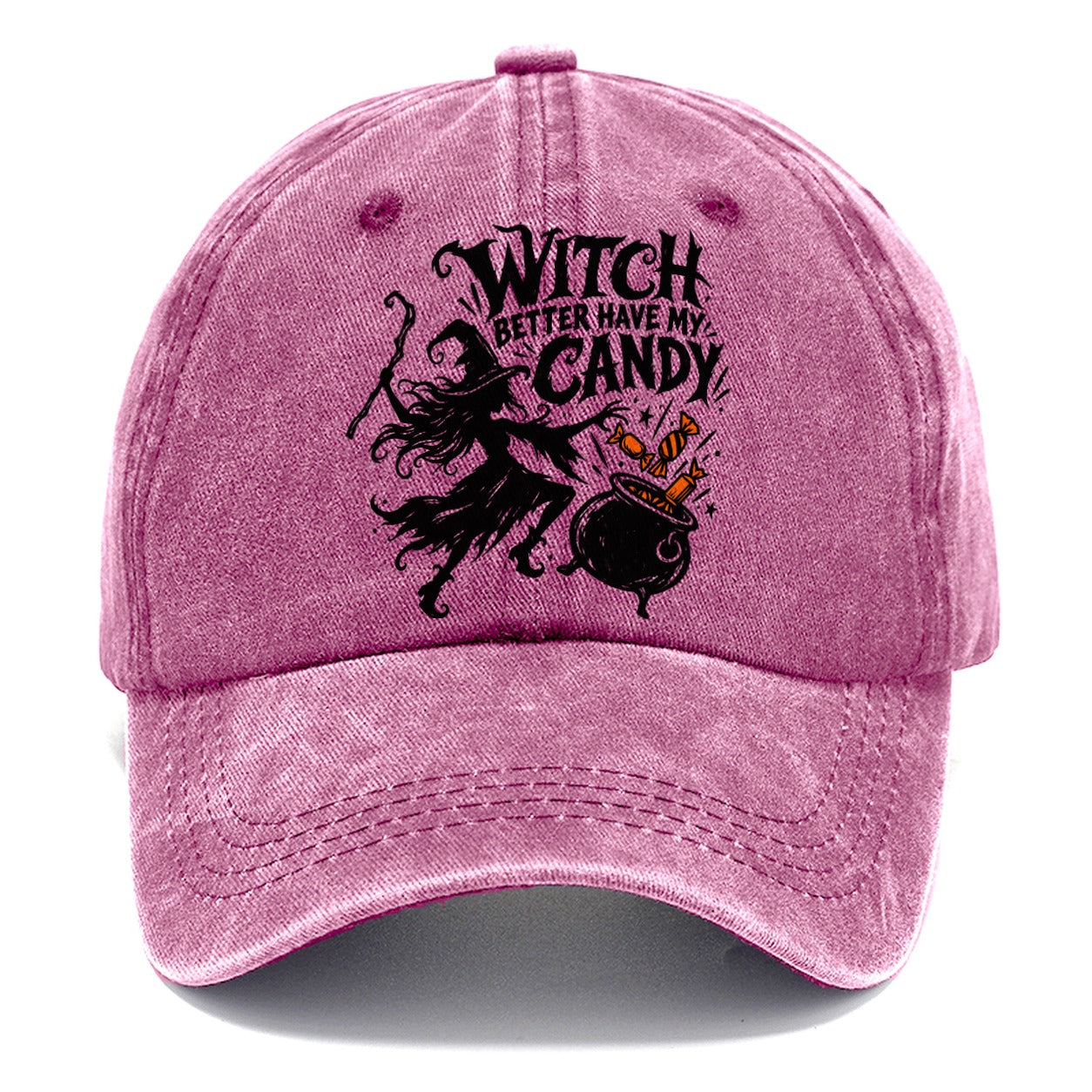 Witch Better Have My Candy Slogan Witch Magic Classic Cap – Dusty Rose