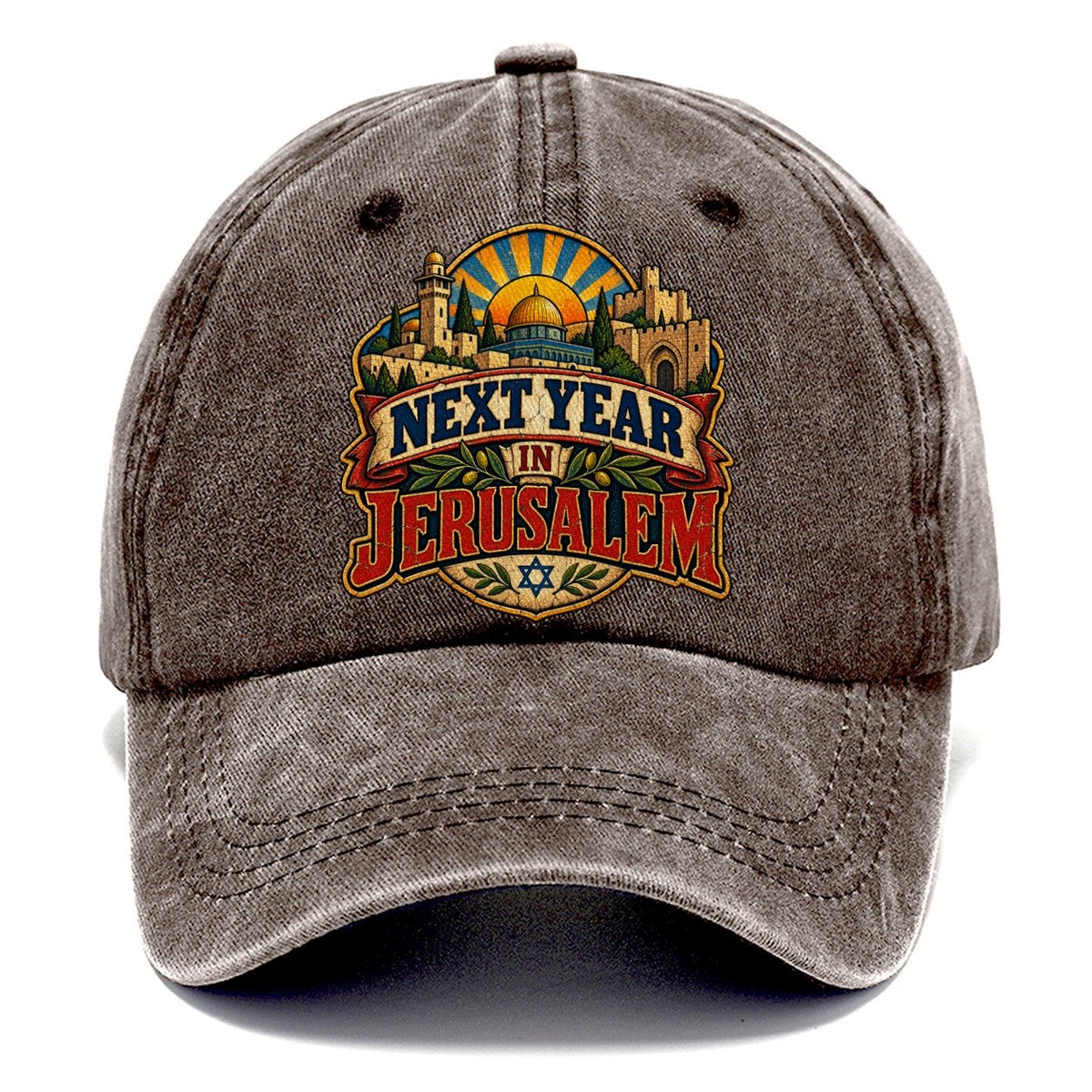 Next Year In Jerusalem Jerusalem Classic Cap – Brown