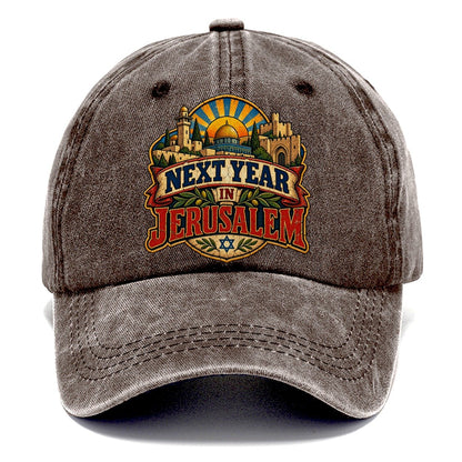 Next Year In Jerusalem Jerusalem Classic Cap – Brown