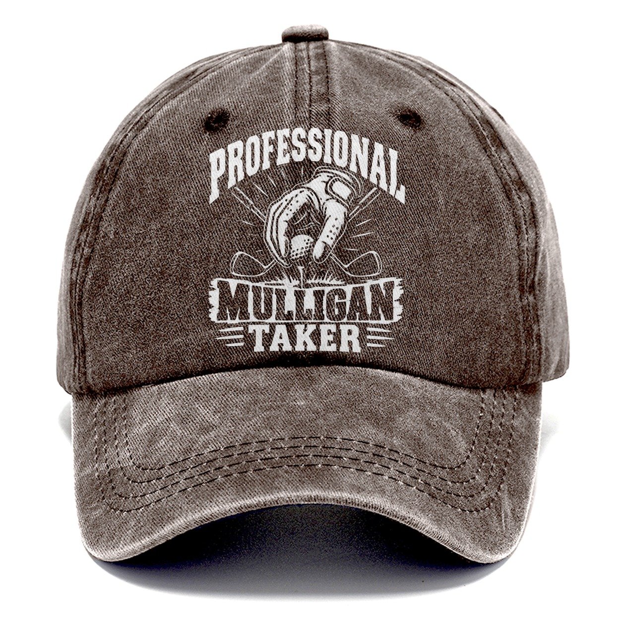 Professional Mulligan Taker Golf Life Classic Cap – Brown