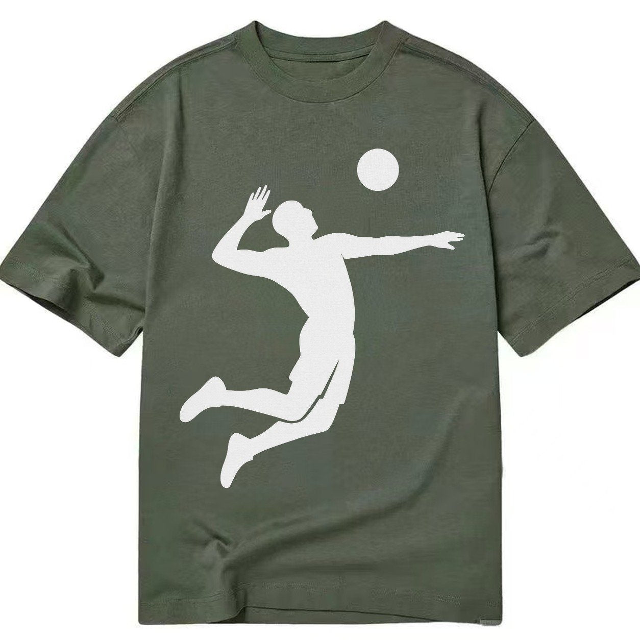 Volleyball Spike Classic T-shirt – Army Green